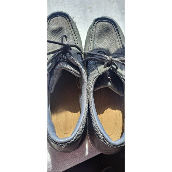 Twisted X Zero-X MZX0007 Gray Leather/Fabric Moc Shoes Men’s Size 10.5M Comfort